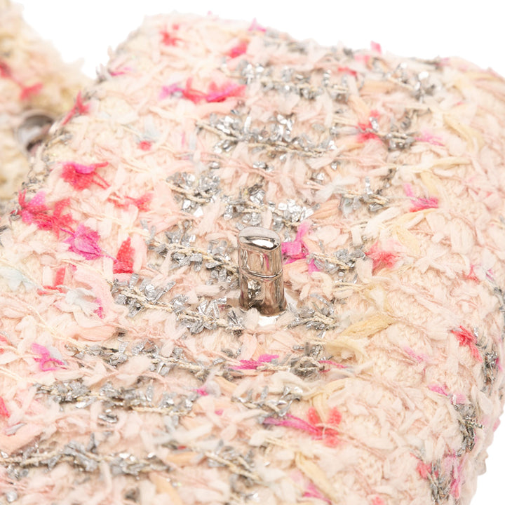 Chanel Mini Rectangular Classic Tweed Simple rabat Rose