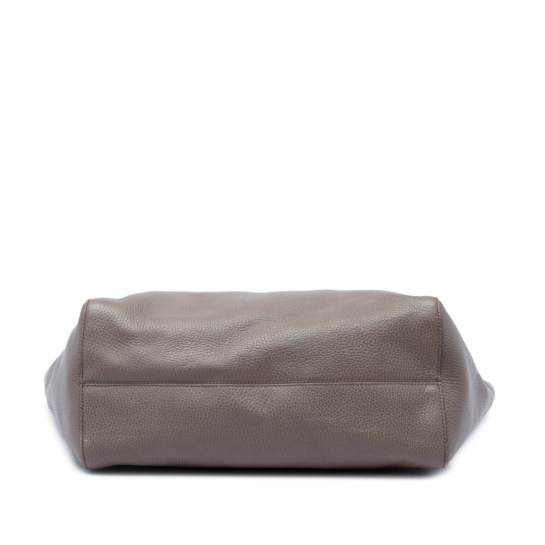 Gucci Cabas Swing Moyen Cuir de veau Marron – vue 3 – GABY PARIS