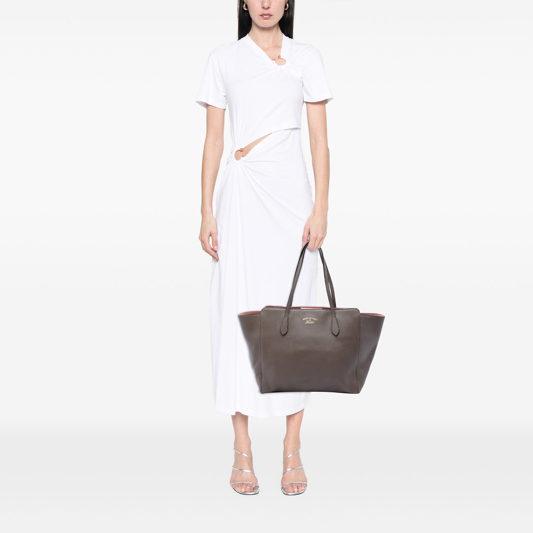 Gucci Cabas Swing Moyen Cuir de veau Marron – vue 5 – GABY PARIS