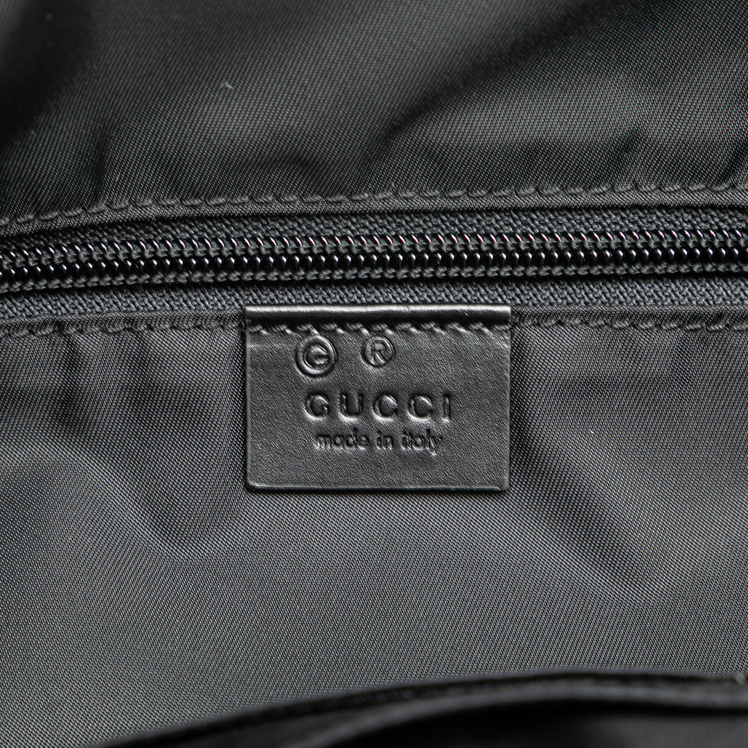 Techno Canvas Web Messenger Bag Black - Gaby Paris