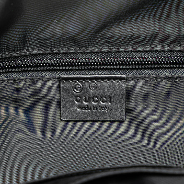 Techno Canvas Web Messenger Bag Black - Gaby Paris