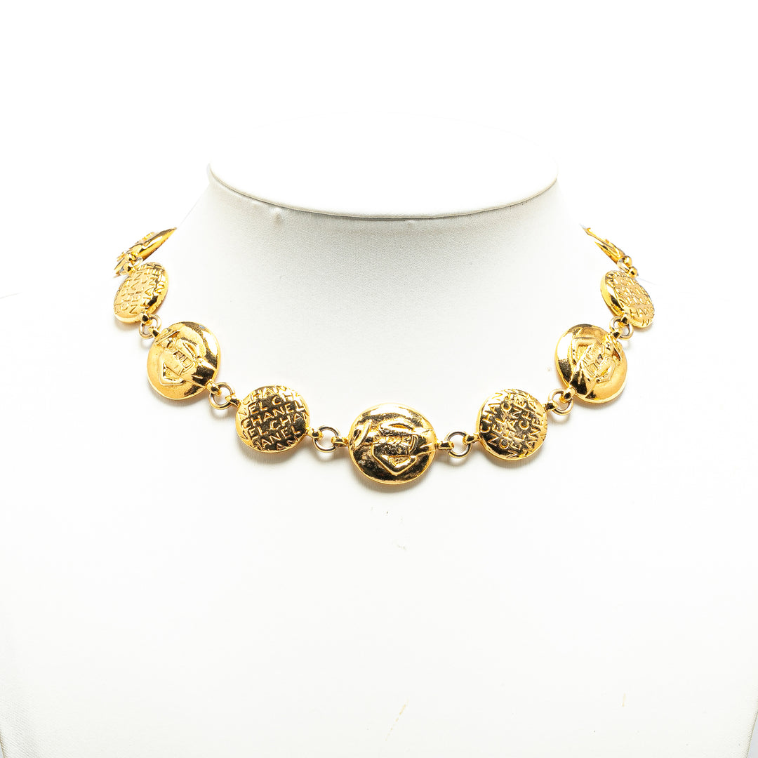 Chanel Gold Plated Mademoiselle Cambon Necklace Gold - GABY PARIS