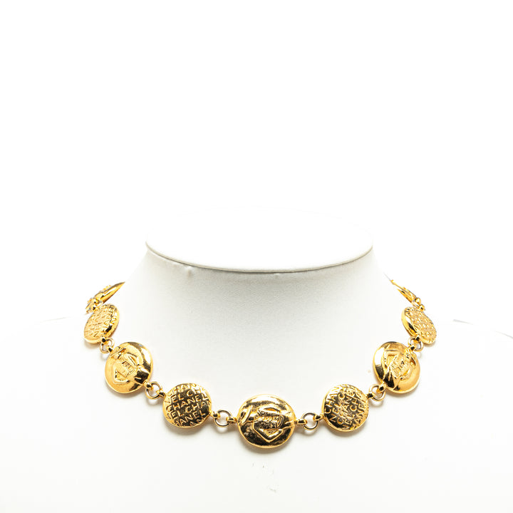 Chanel Gold Plated Mademoiselle Cambon Necklace Gold - GABY PARIS