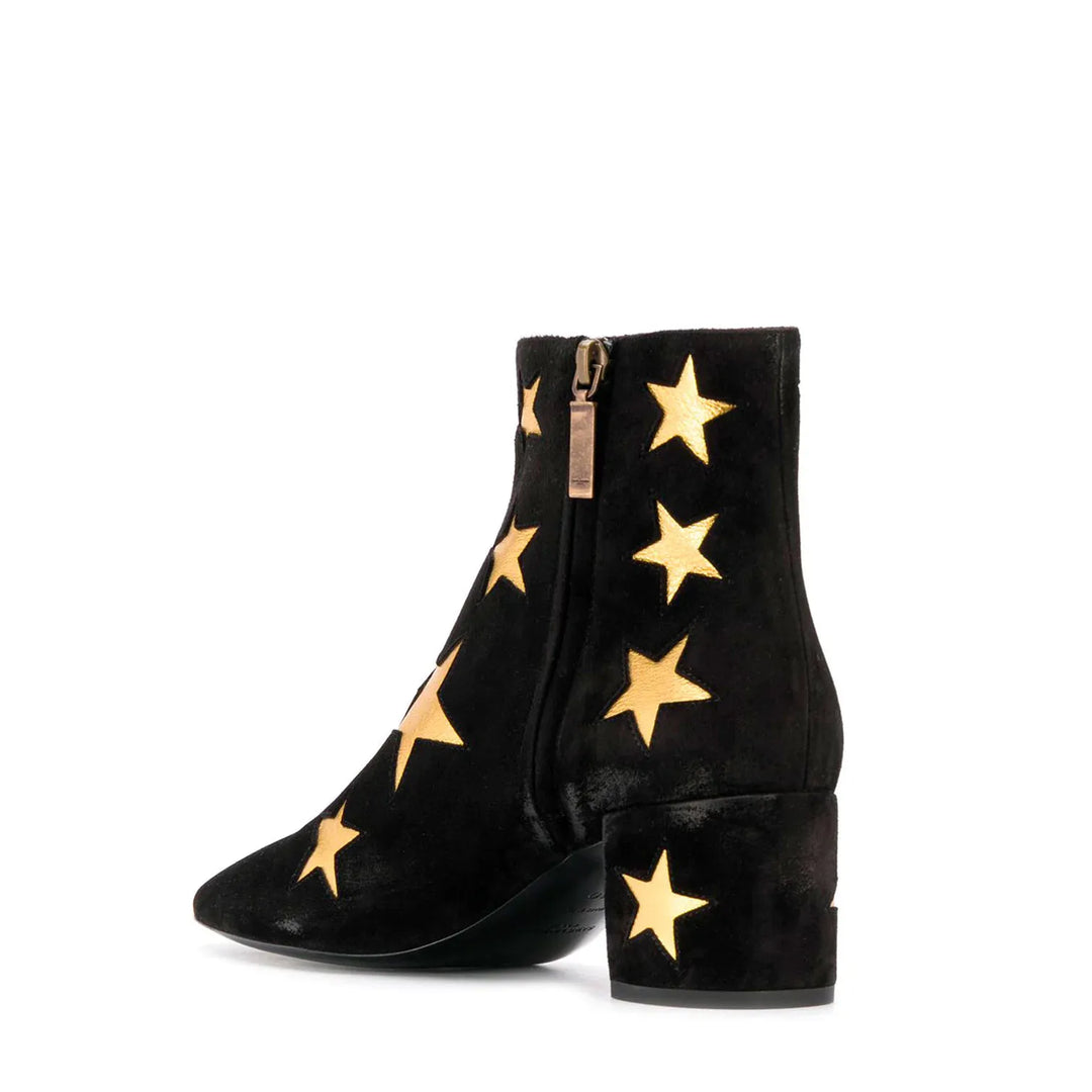 SAINT LAURENT Botines Lou Star de terciopelo talla 38