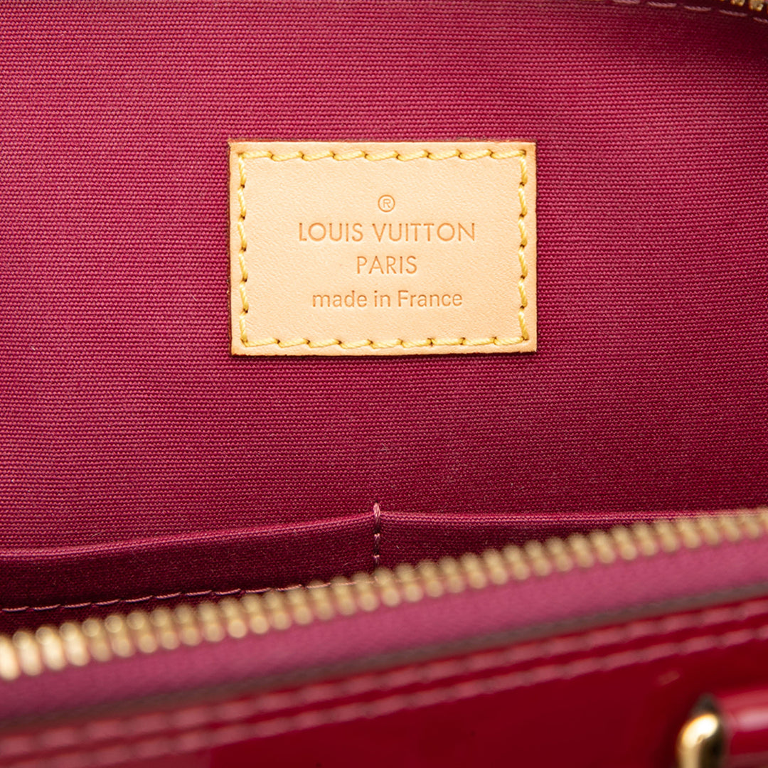 Alma PM Cuir verni Monogram Rouge
