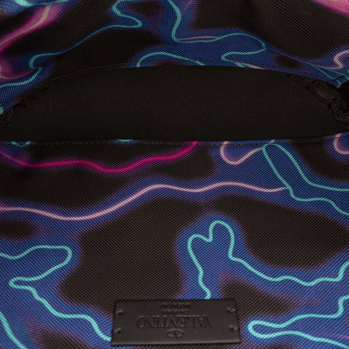 VLTN Neon Camouflage Imprimé Sac ceinture Noir