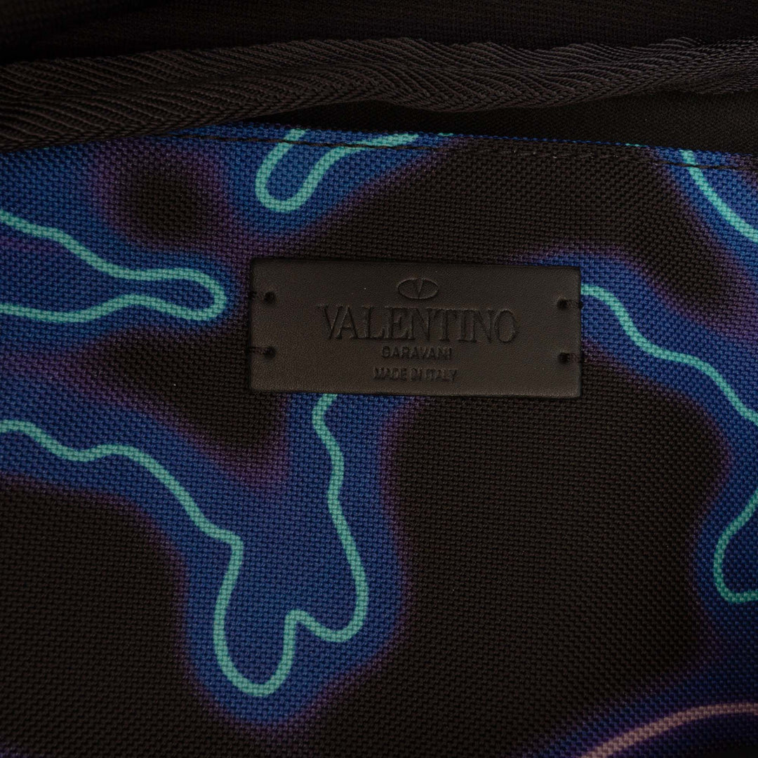VLTN Neon Camouflage Imprimé Sac ceinture Noir