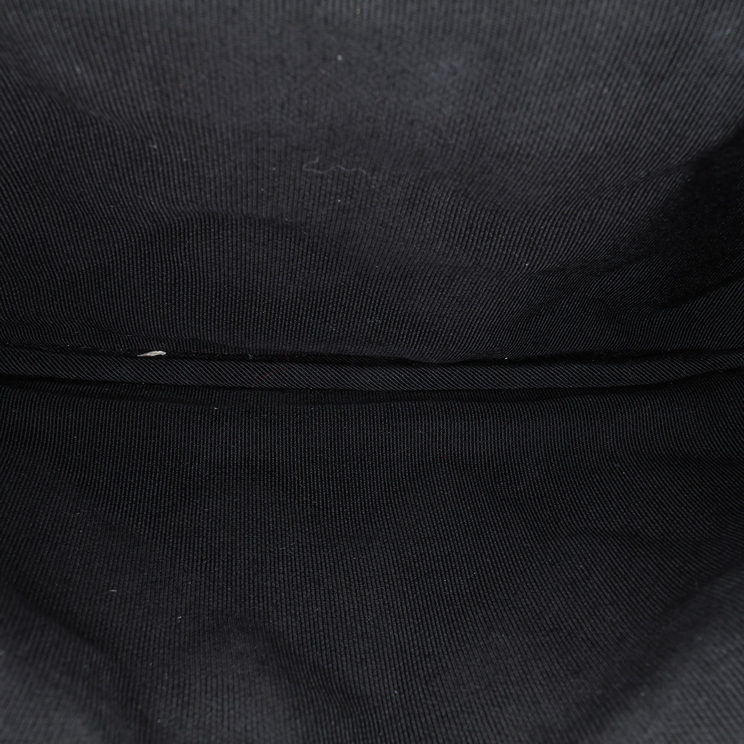 Quilted Lambskin Double Case with Chain Black - Gaby Paris