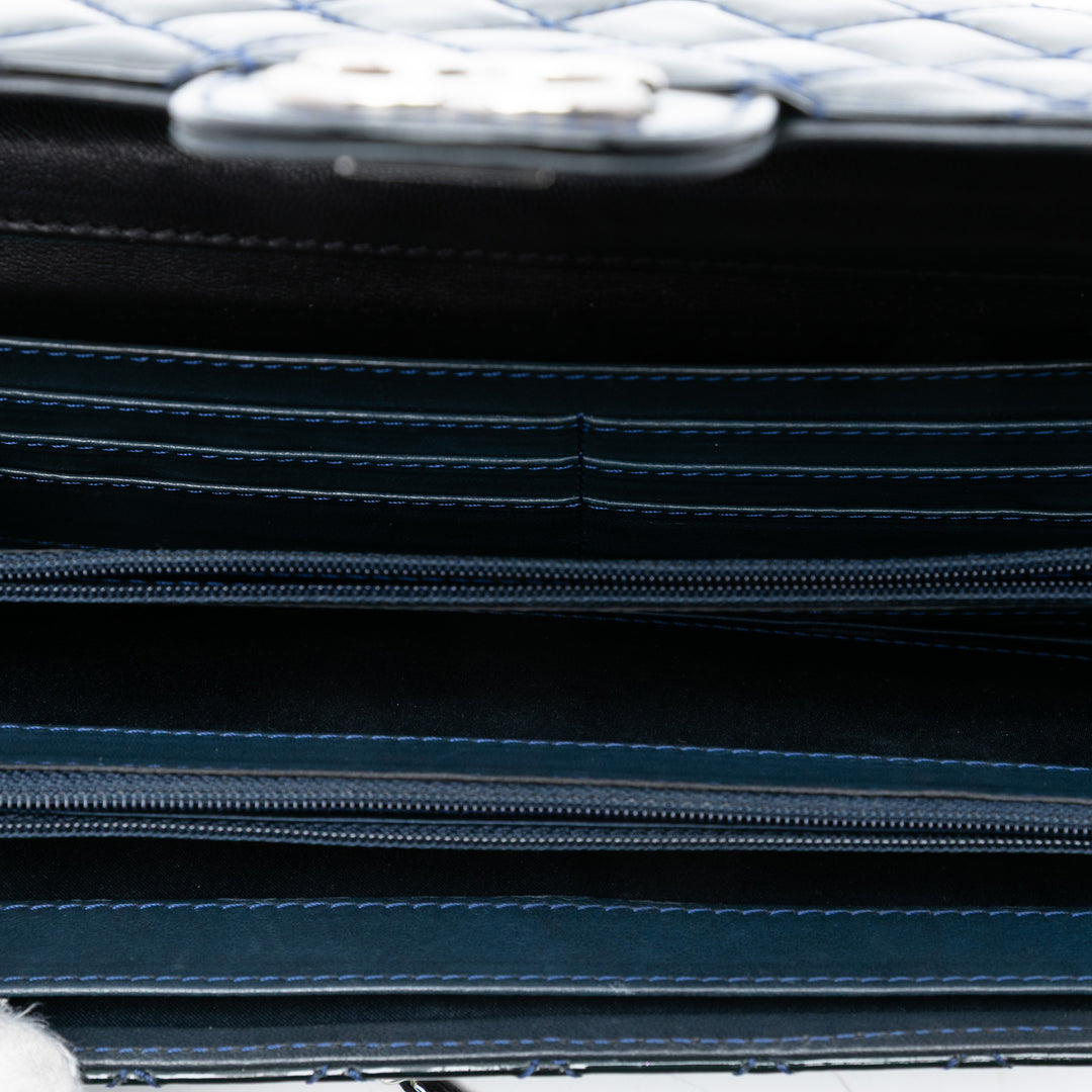 Chanel CC Matelassé Cuir verni East West Wallet on Chain