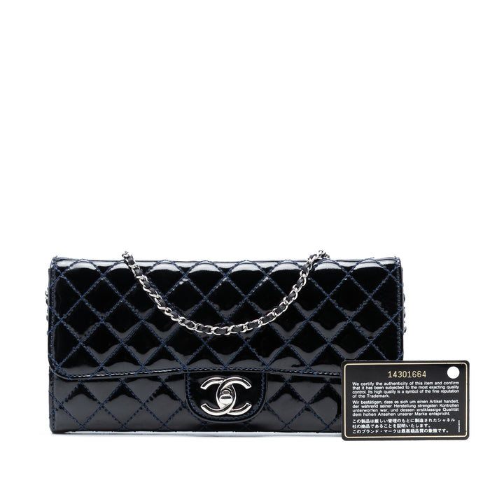 Chanel CC Matelassé Cuir verni East West Wallet on Chain