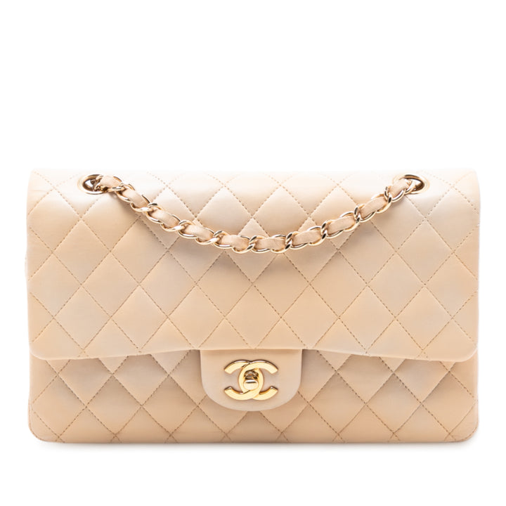 Chanel Medium Classic Cuir d’agneau Double rabat
