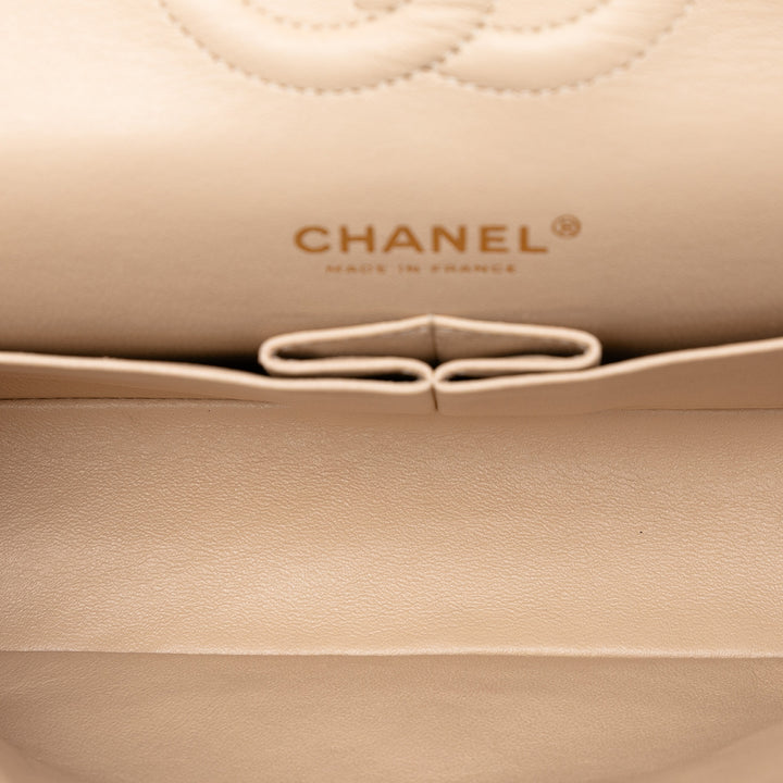 Chanel Medium Classic Cuir d’agneau Double rabat