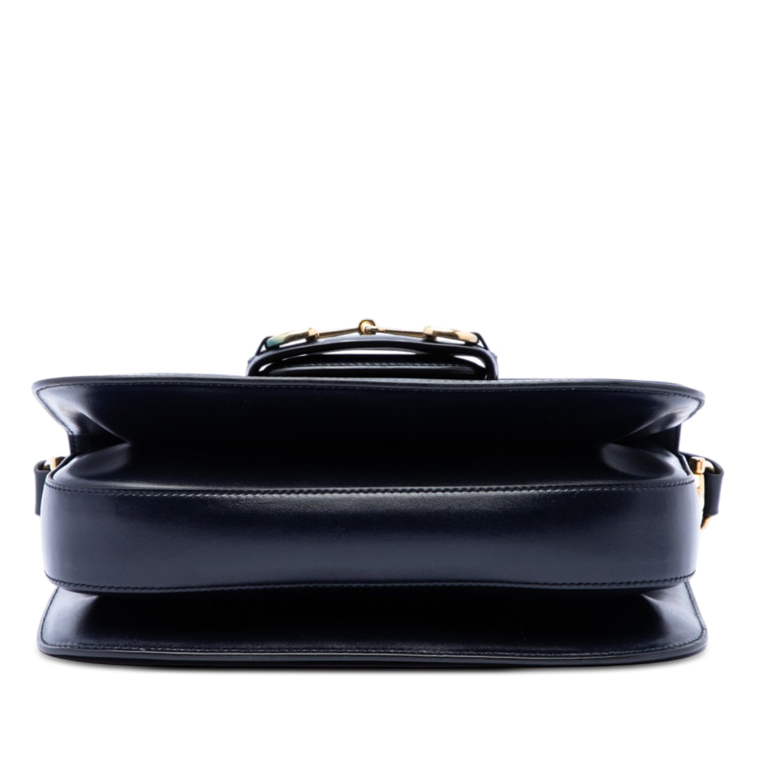 Gucci Medium Cuir Web 1955 Horsebit Sac bandoulière