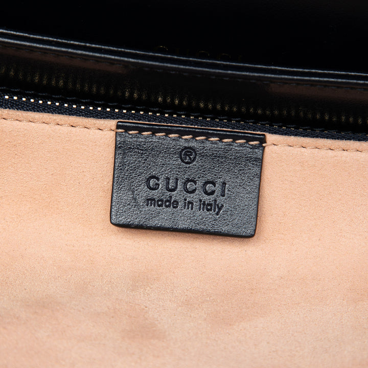 Gucci Medium Cuir Web 1955 Horsebit Sac bandoulière