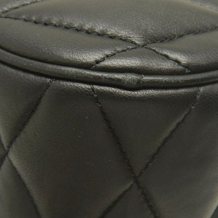 Matelassé Sade Tube Sac Mini Cuir d'agneau Noir