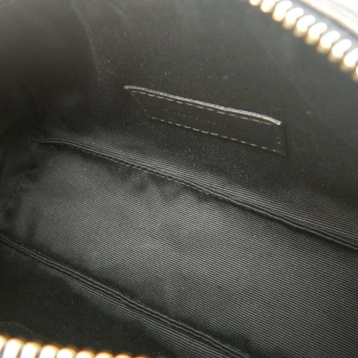 Matelassé Sade Tube Sac Mini Cuir d'agneau Noir
