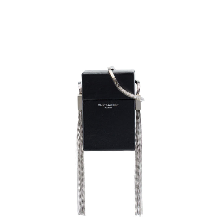 Saint Laurent Smoking Sac boîte Mini Cuir d'agneau Noir