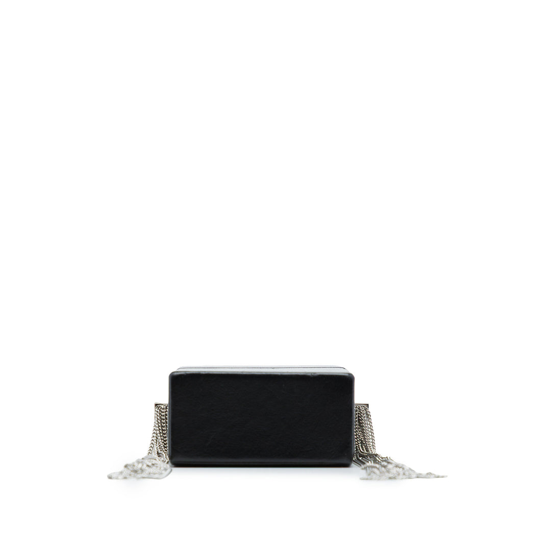 Saint Laurent Smoking Sac boîte Mini Cuir d'agneau Noir
