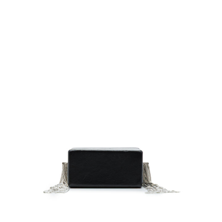Saint Laurent Smoking Sac boîte Mini Cuir d'agneau Noir
