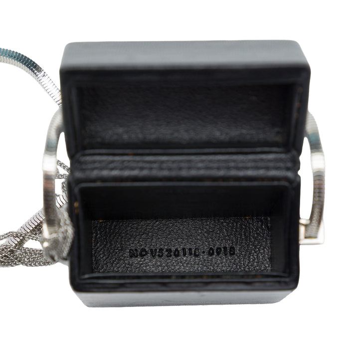 Saint Laurent Smoking Sac boîte Mini Cuir d'agneau Noir