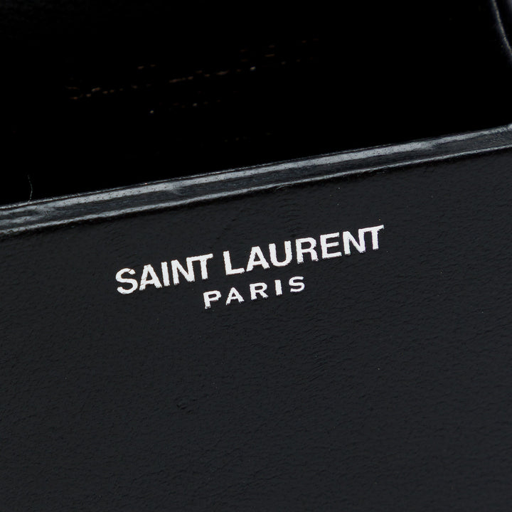 Saint Laurent Smoking Sac boîte Mini Cuir d'agneau Noir
