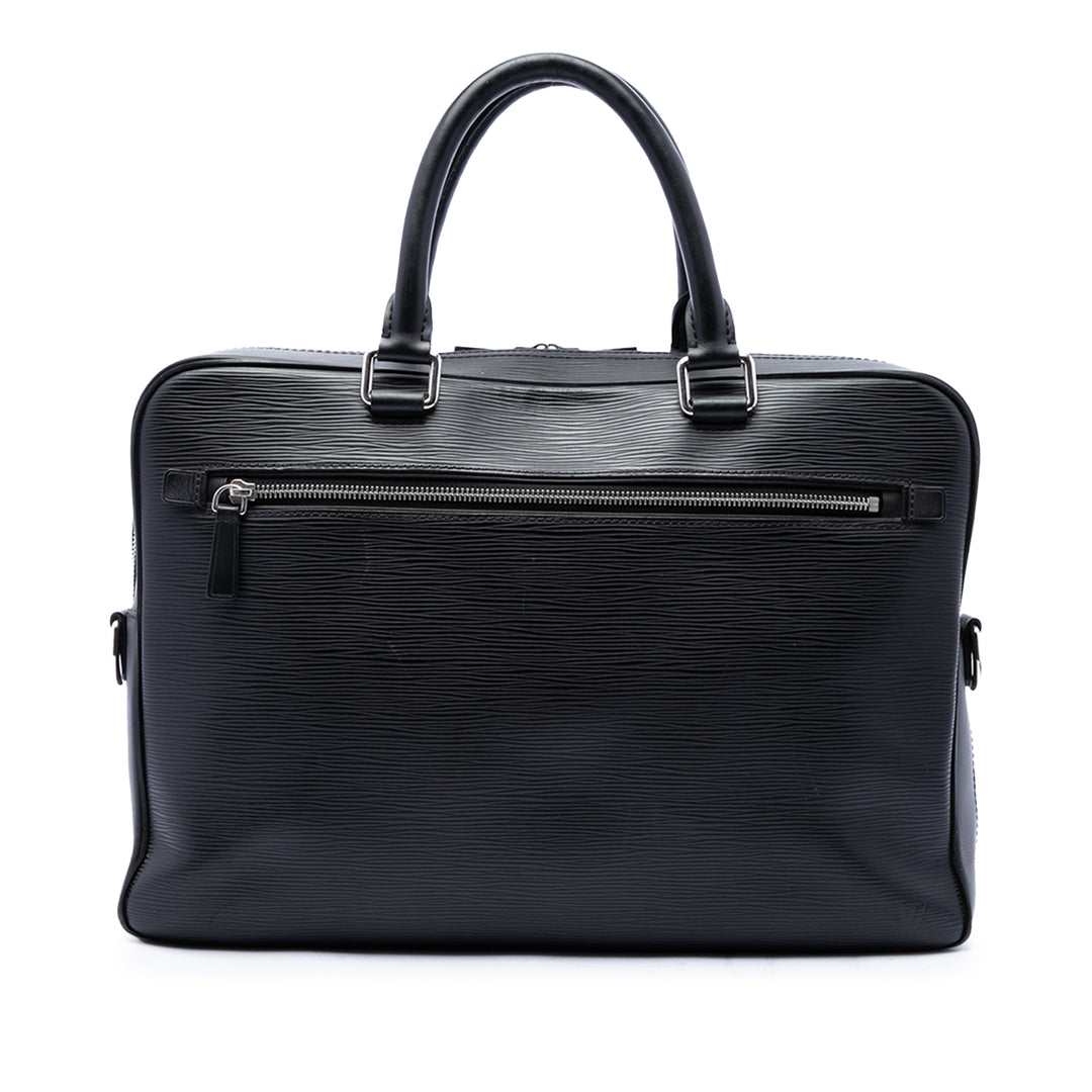 Louis Vuitton Brooks Porte-documents Épi Noir – vue principale – GABY PARIS