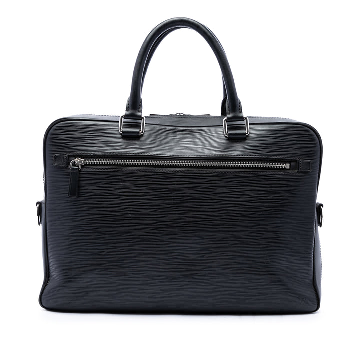 Louis Vuitton Brooks Porte-documents Épi Noir – vue principale – GABY PARIS