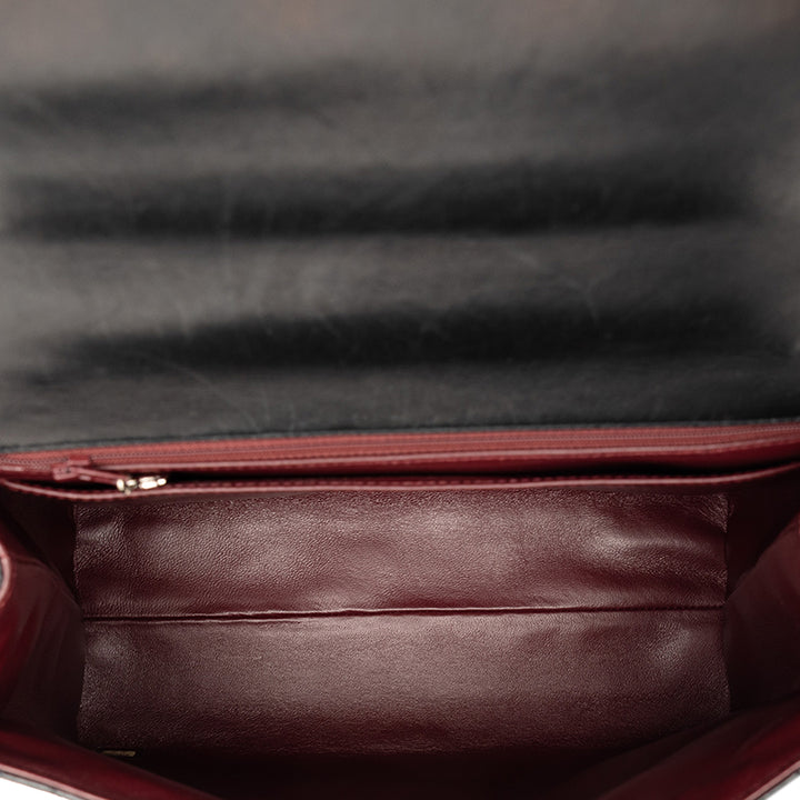 Matelassé Kelly sac à Cuir d'agneau Noir