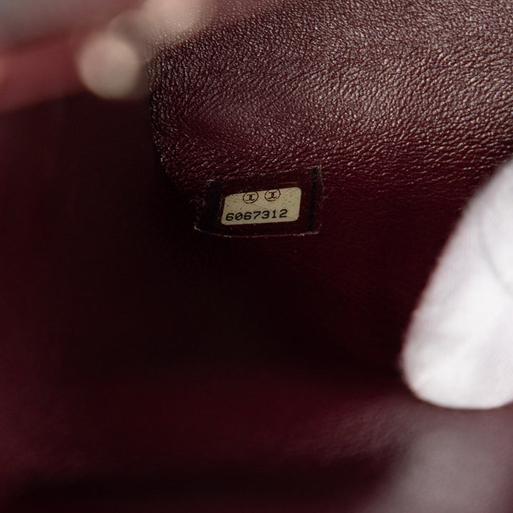 Matelassé Kelly sac à Cuir d'agneau Noir