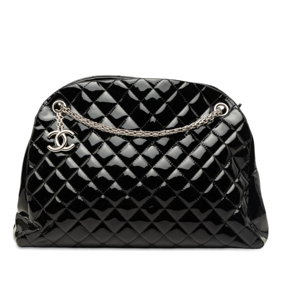 Matelassé Just Mademoiselle Sac bowling Grand Noir