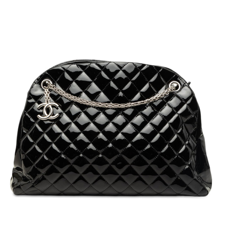 Matelassé Just Mademoiselle Sac bowling Grand Noir