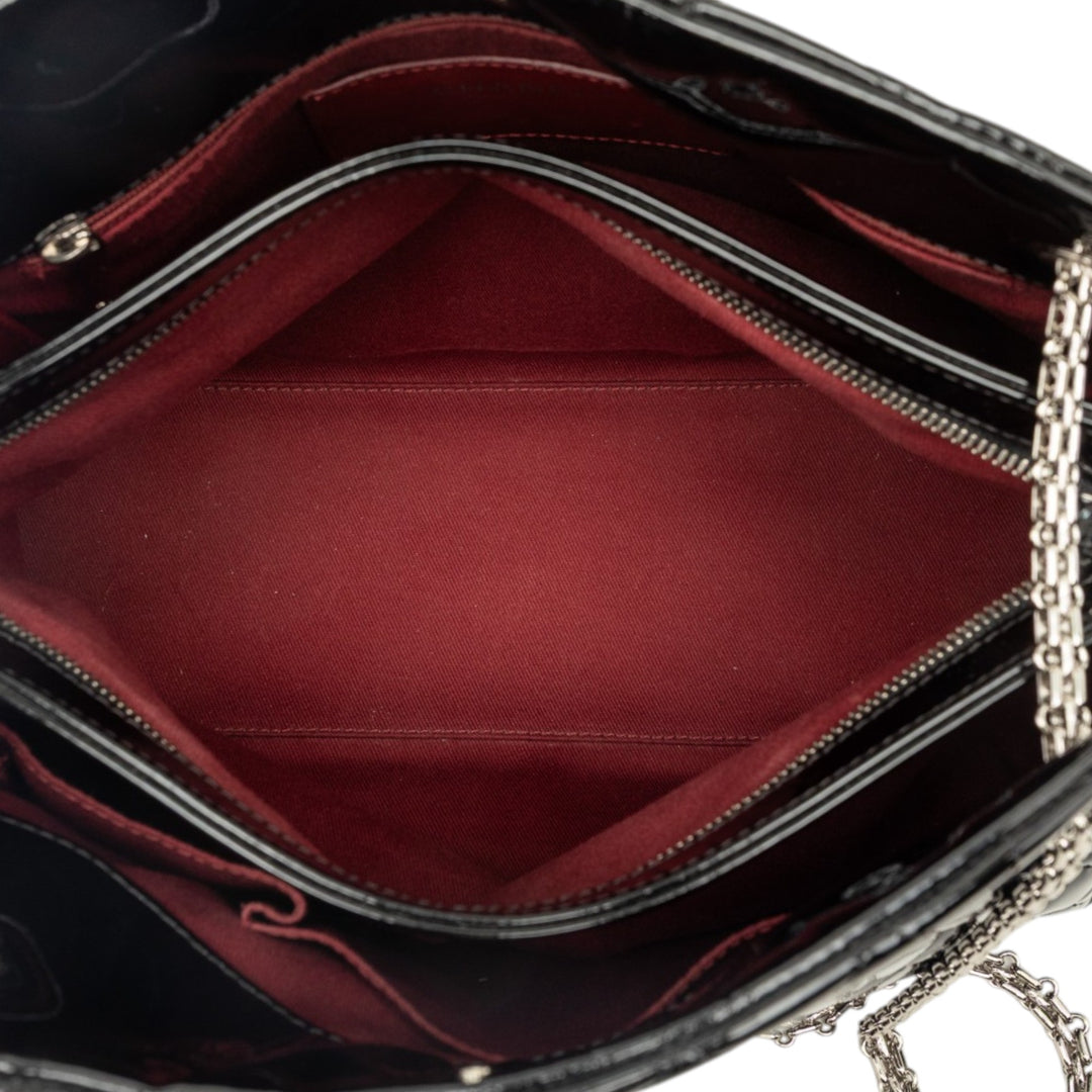 Matelassé Just Mademoiselle Sac bowling Grand Noir