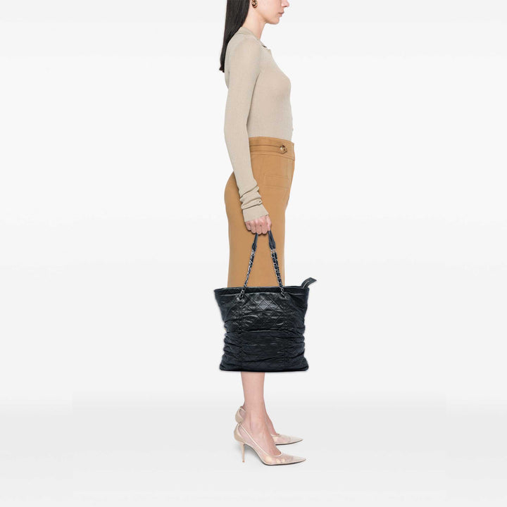 Chanel Matelassé Cuir d’agneau North South Sharpei Shopping Cabas