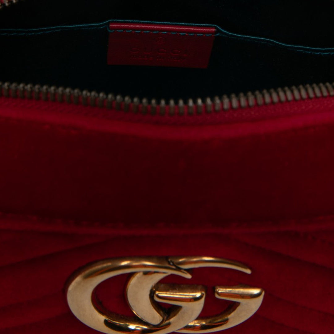 Gucci GG Marmont Matelasse Sac Petit Rouge – vue 5 – GABY PARIS