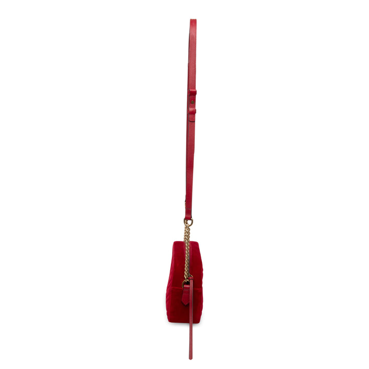 Gucci GG Marmont Matelasse Sac Petit Rouge – vue 6 – GABY PARIS
