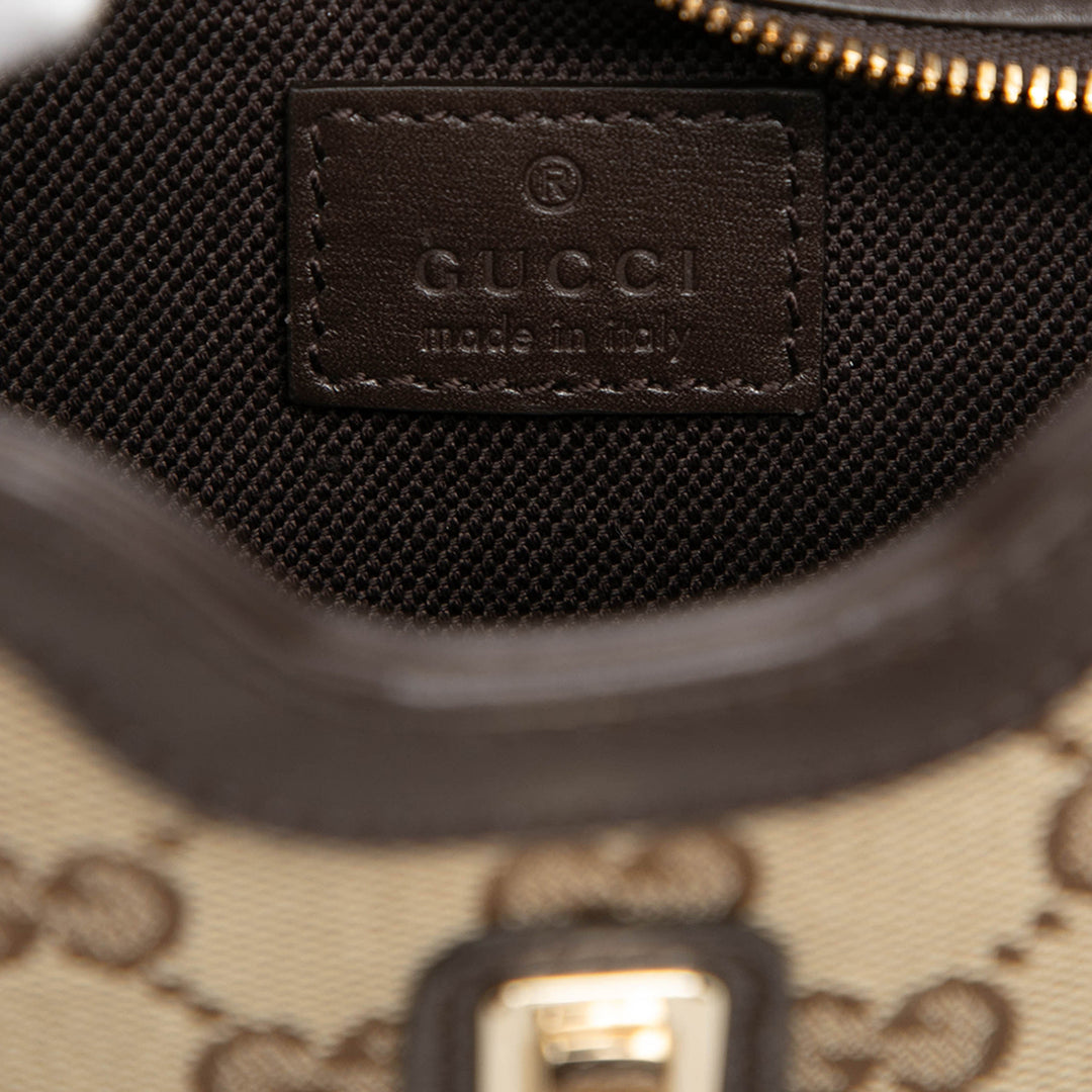 GG Web Moon Side Sac Mini Beige