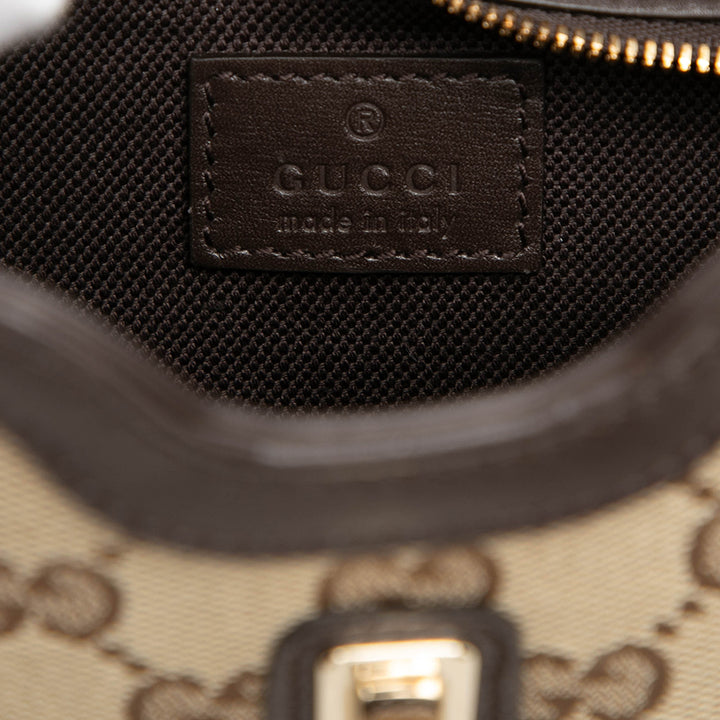 GG Web Moon Side Sac Mini Beige