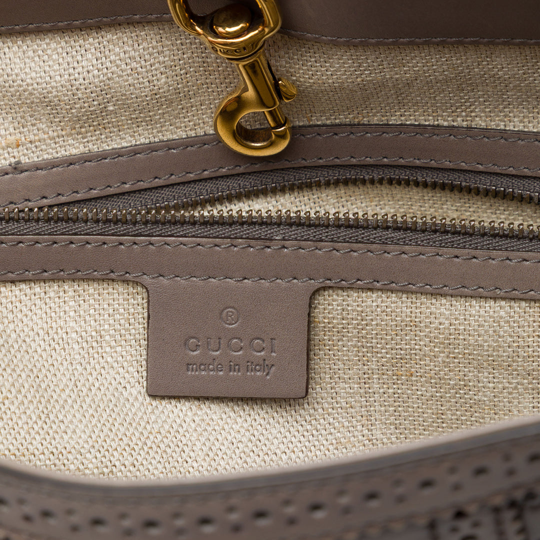 Gucci Microguccissima Brogue Duilio Cabas Grand Marron – vue 5 – GABY PARIS