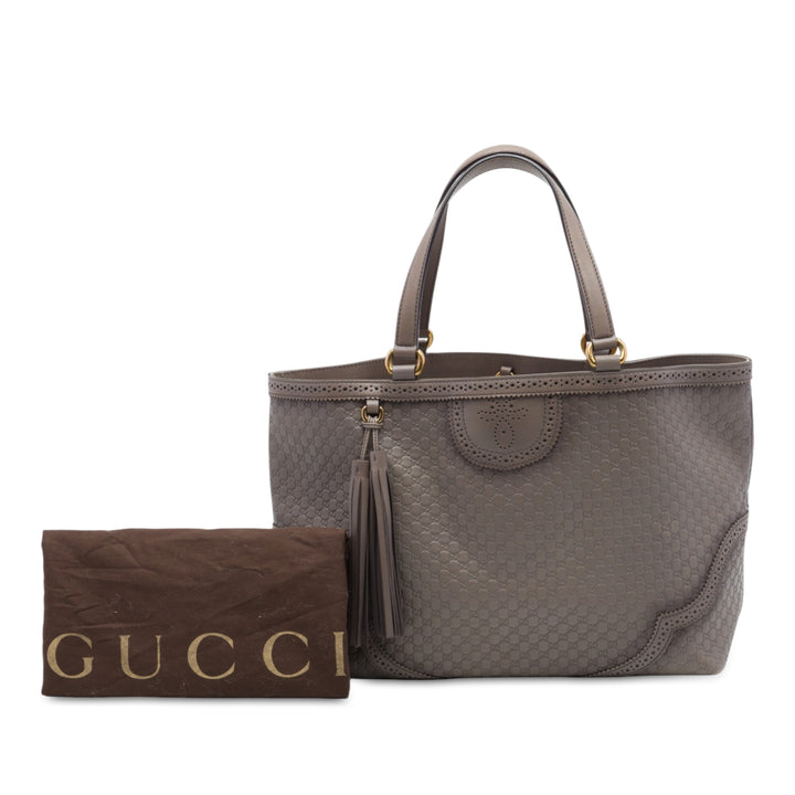 Gucci Microguccissima Brogue Duilio Cabas Grand Marron – vue 7 – GABY PARIS