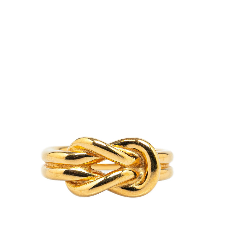 Gold Plated Atame Scarf Ring Gold - Gaby Paris