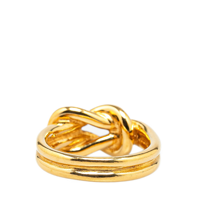 Gold Plated Atame Scarf Ring Gold - Gaby Paris