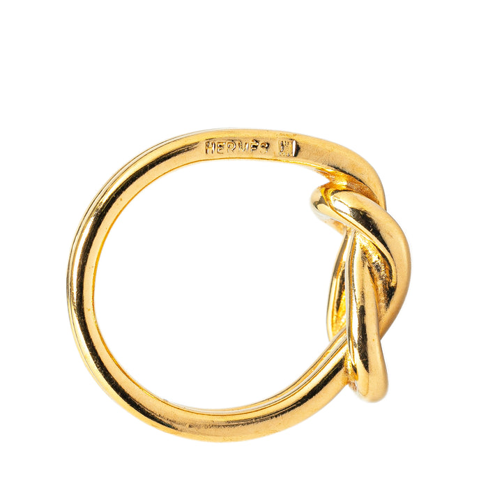 Gold Plated Atame Scarf Ring Gold - Gaby Paris