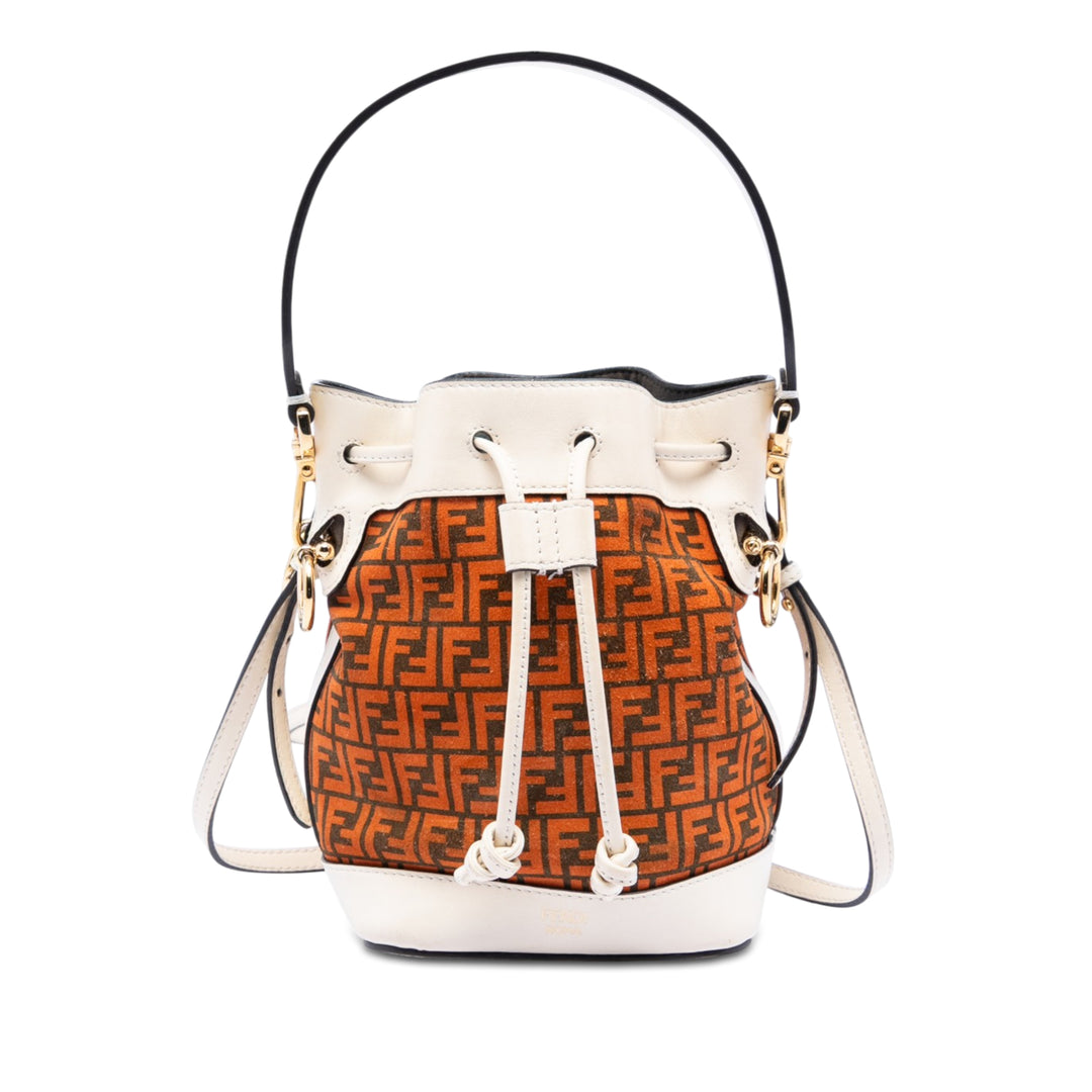 Fendi Mini Zucca Daim Mon Tresor Bucket Sac