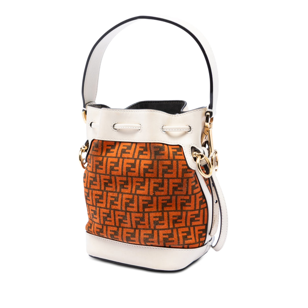Fendi Mini Zucca Daim Mon Tresor Bucket Sac