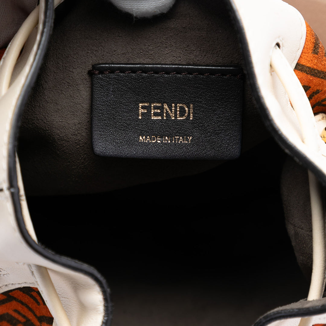 Fendi Mini Zucca Daim Mon Tresor Bucket Sac