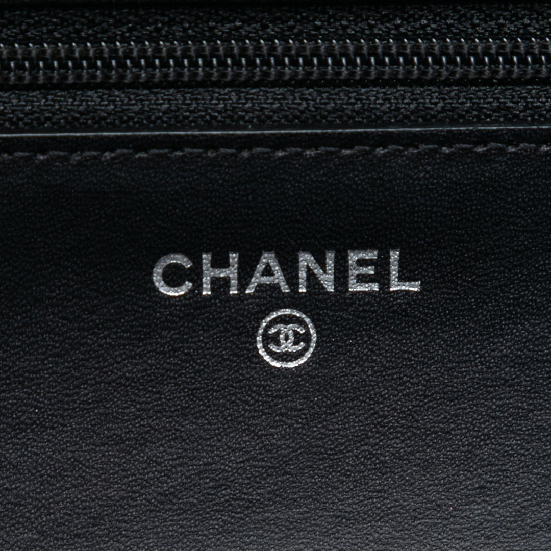 Chanel CC Matelassé Cuir verni Wallet on Chain – GABY PARIS Authentique