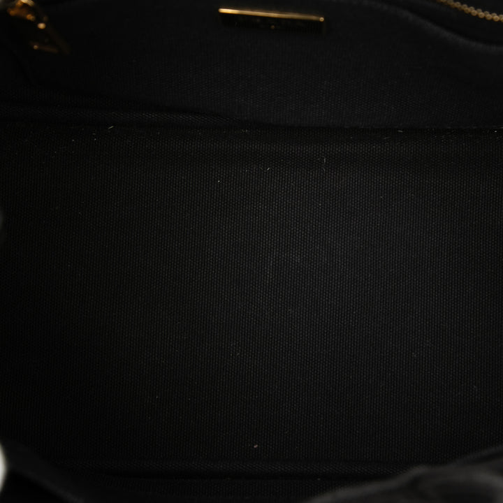 Prada Small Toile Canapa Logo Sac