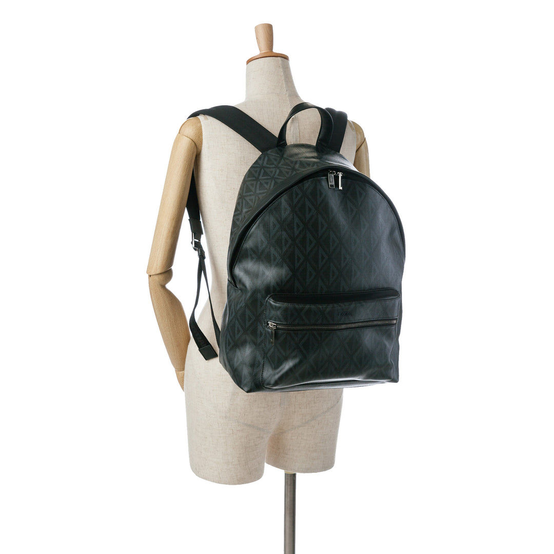 CD Diamond Rider Zipped Backpack Black - Gaby Paris