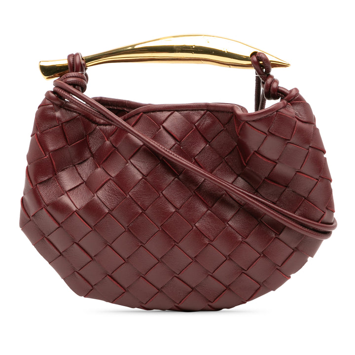 Bottega Veneta Baby Cuir d’agneau Intrecciato Sardine Rouge – GABY PARIS Authentique