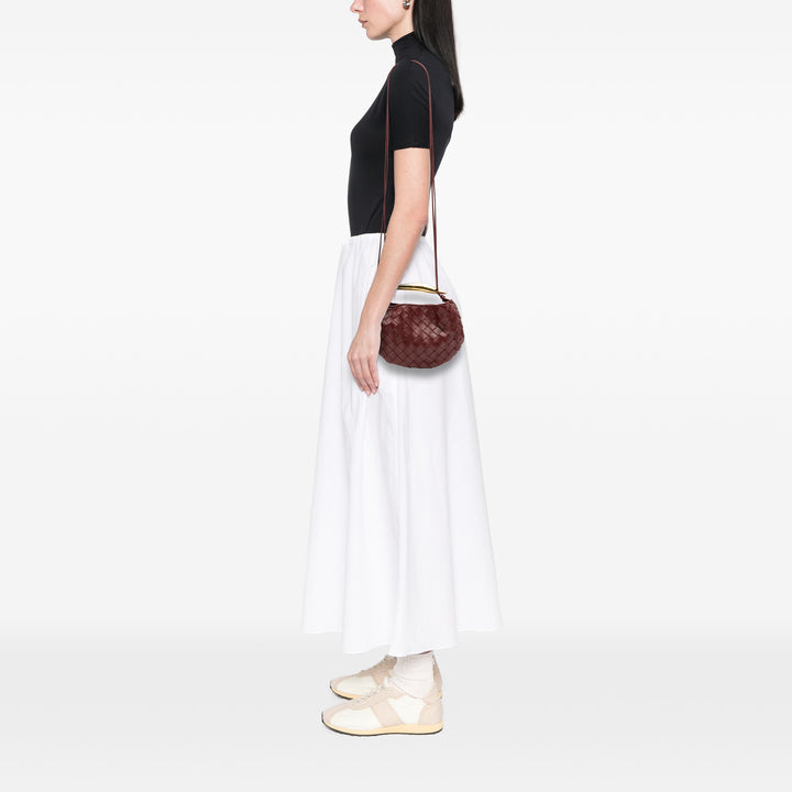Bottega Veneta Baby Cuir d’agneau Intrecciato Sardine Rouge – GABY PARIS Authentique